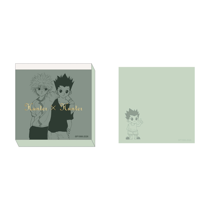 [Pre-order] [Made-to-order] JUMP Store Limited "HUNTER×HUNTER" Square-shaped memo pad